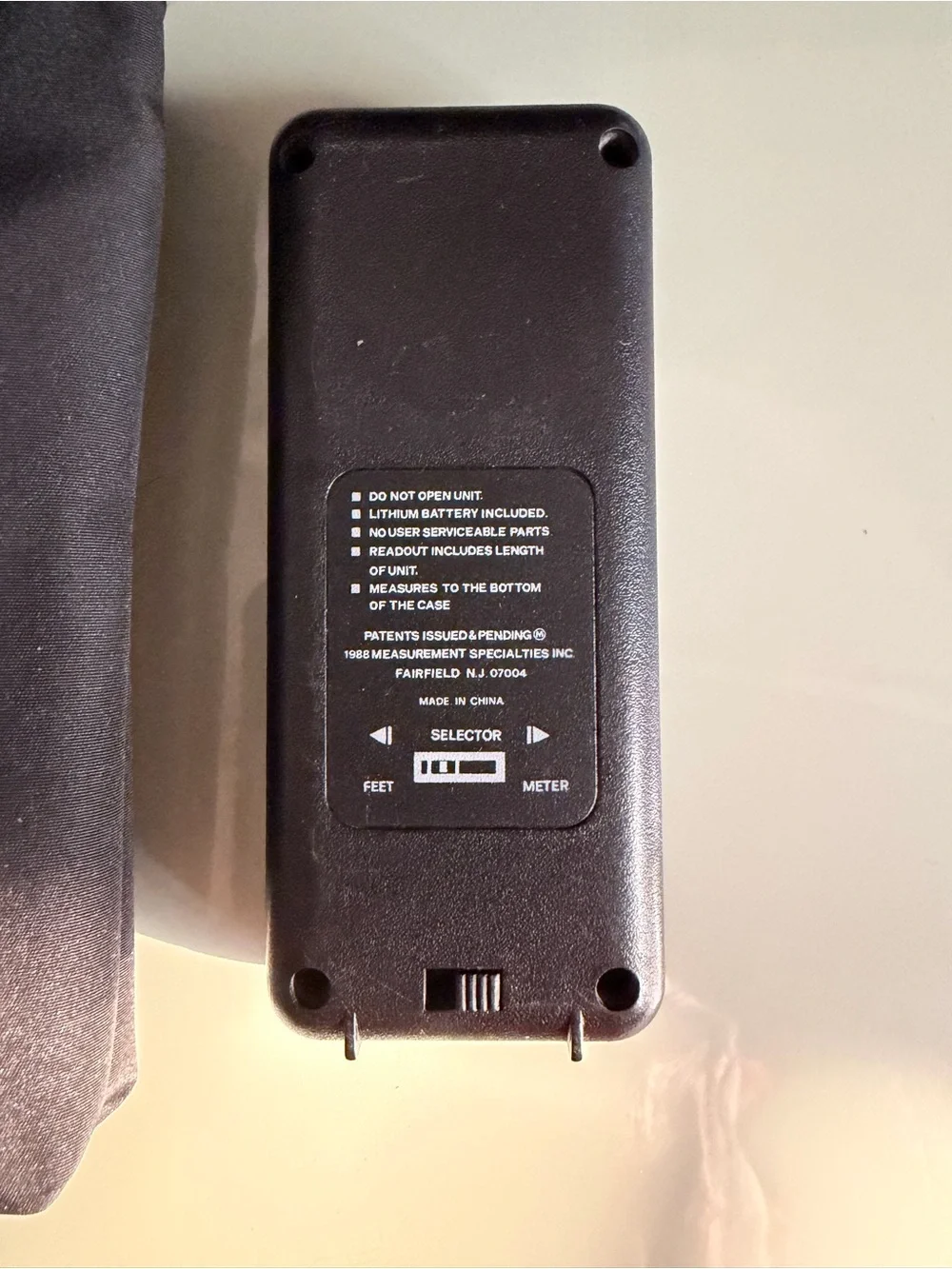 Black Portable Vintage Handheld Ultrasonic Distance Estimator